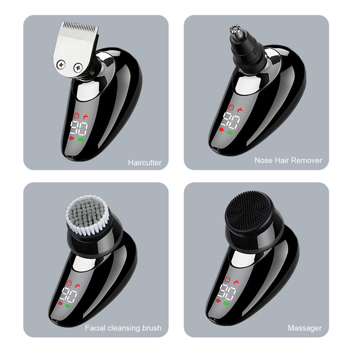 5in1 7 Head Skull Shaver